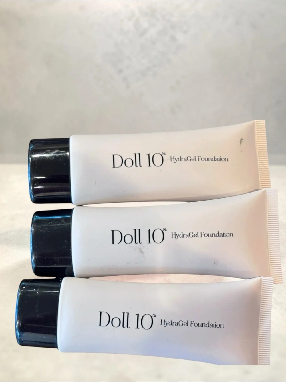 Doll 10 Hydrogel Foundation Set Medium Deep 1 oz NWT Full Size Makeup Bundle